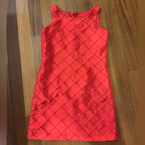 Maggie Breen Red Sleeveless Quilted Dress size 14